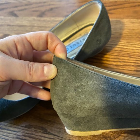 Nisolo Mendez Flats size 7.5 in gray suede - Picture 6 of 10